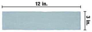 Castillo 3" x 12" Ceramic Wall Tile, Sky