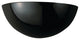 Ambiance Small Quarter Sphere, Wall Sconce, Gloss Black
