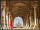 "Woman in traditional Sari walking towards Taj Mahal"  by Pangea Images, 33x25"