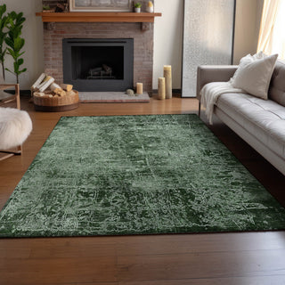 Premium Machine Washable Mayfield AMF559 Emerald 5' x 7'6" Rug