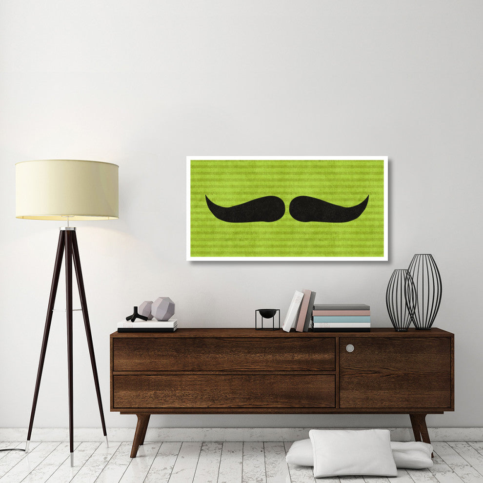 "Mustache: Upswept" Digital Paper Print by BG.Studio, 50"x26"
