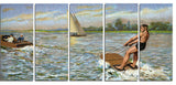 "Water Skiing" Canvas Print, 5 Panels, 60"x28"