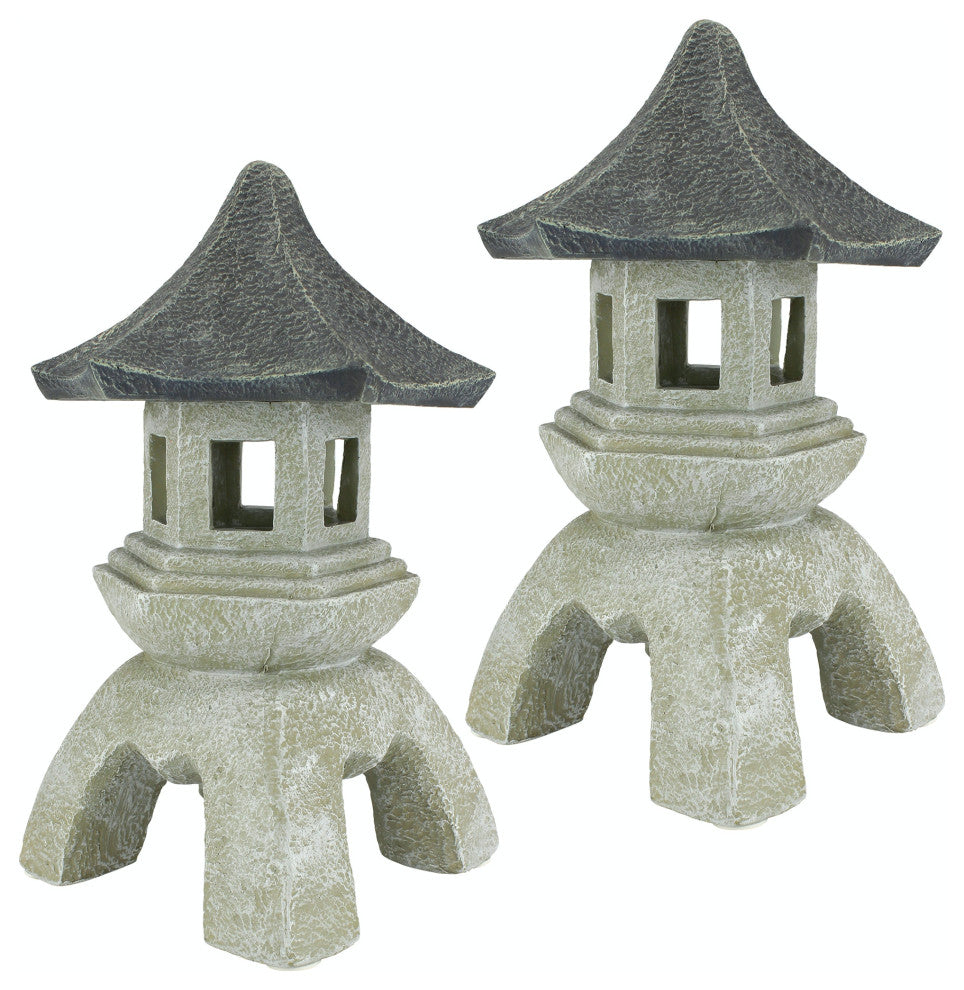 Large Pagoda Lanterns, Set of 2
