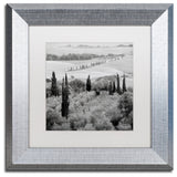 Alan Blaustein 'Tuscany VI' Art, Silver Frame, White Mat, 11x11