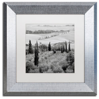 Alan Blaustein 'Tuscany VI' Art, Silver Frame, White Mat, 11x11