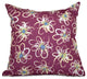 Penelope Floral, Geometric Print Pillow, Purple, 26"x26"