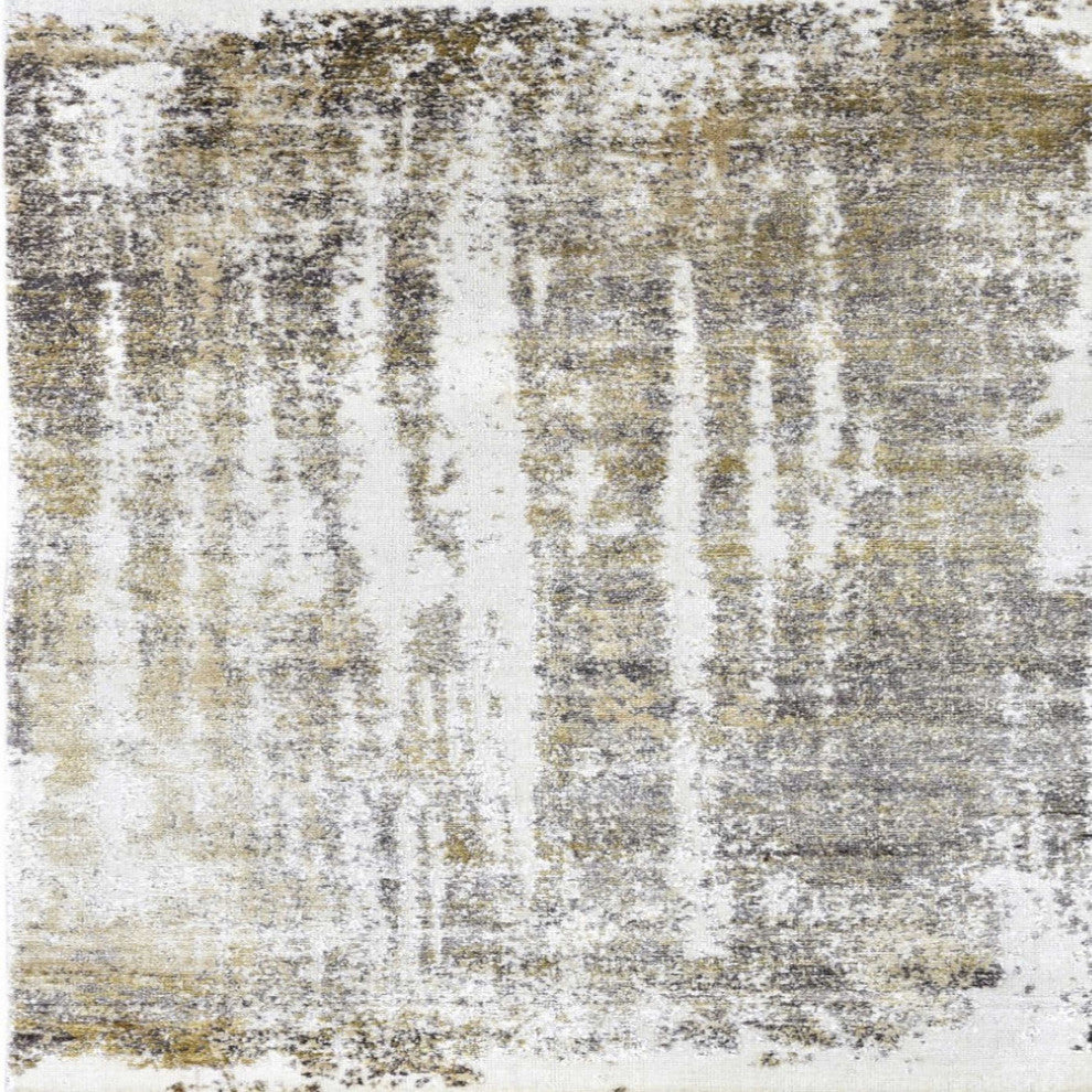 Ahgly Company Indoor Square Mid-Century Modern Area Rugs, 3' Square