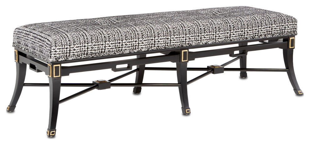 Scarlett Black Tuxedo Bench