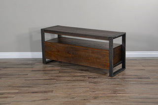 64" TV Stand Media Console Modern Rustic Industrial Cabinet