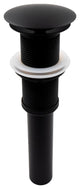 Novatto Umbrella Drain Without Overflow, Matte Black