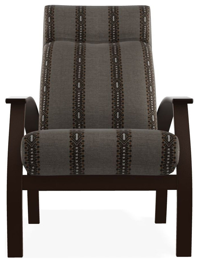 Belle Isle Cushion Outdoor Adjustable Back Chair, Guru Walnut/Kona