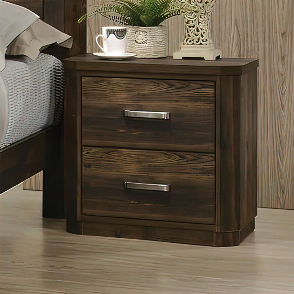 ACME Elettra Nightstand, Antique Walnut