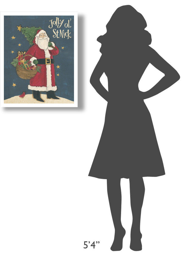 "Vintage St.Nick III" Digital Paper Print by Anne Tavoletti, 22"x26"