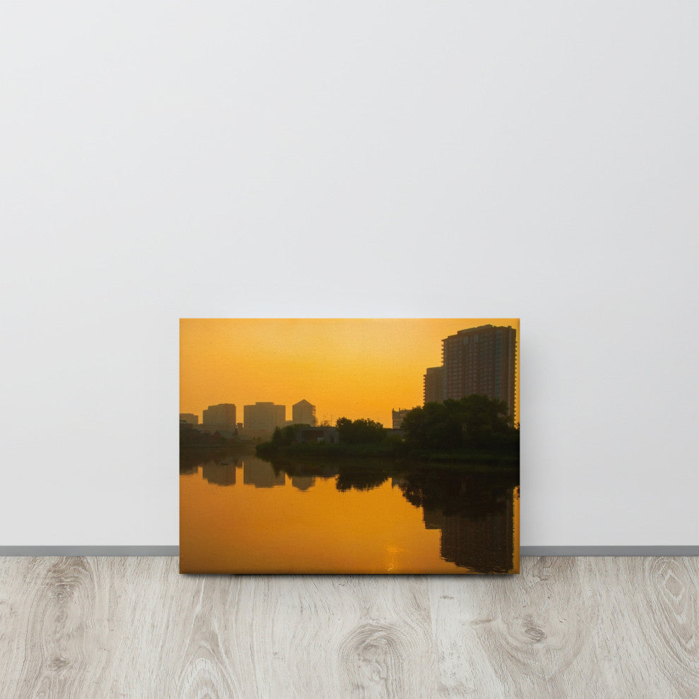 Wilmington at Sunrise Landscape Photography Canvas Wall Art Print, 12" X 16"