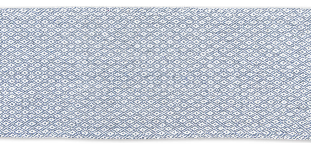 French Blue Mini Diamond Table Runner 15x108