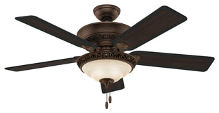Hunter Fan Company Italian Countryside Cocoa Ceiling Fan With Light, 52"