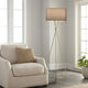 Kira Home Sadie 60" Mid Century Tripod LED Floor Lamp, 9W bulb (/), Gray Drum