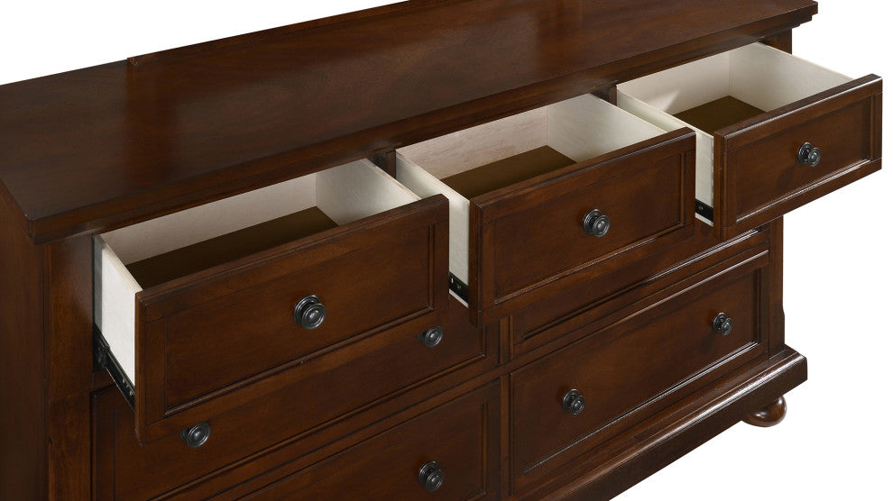 Meade 7-Drawer Dresser, 35 in. X 60 in. X 18 in., Cherry