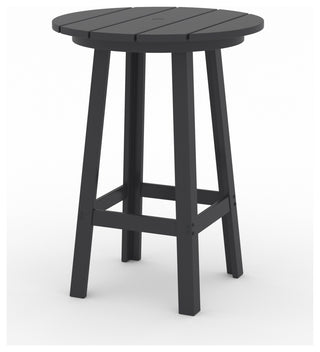 LuXeo Mason-Cabo Round Counter Bar 3-Piece Set, Gray