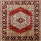 Ahgly Company Indoor Square Mid-Century Modern Area Rugs, 4' Square