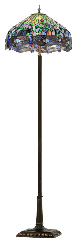 67H Tiffany Hanginghead Dragonfly Floor Lamp