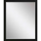 Framed Beveled Mirror, Black, 33"x43"