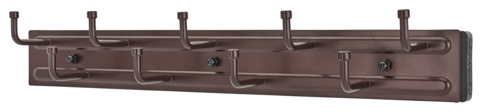 Sliding Belt Rack for Custom Closet Systems, Oil Rubbed Bronze