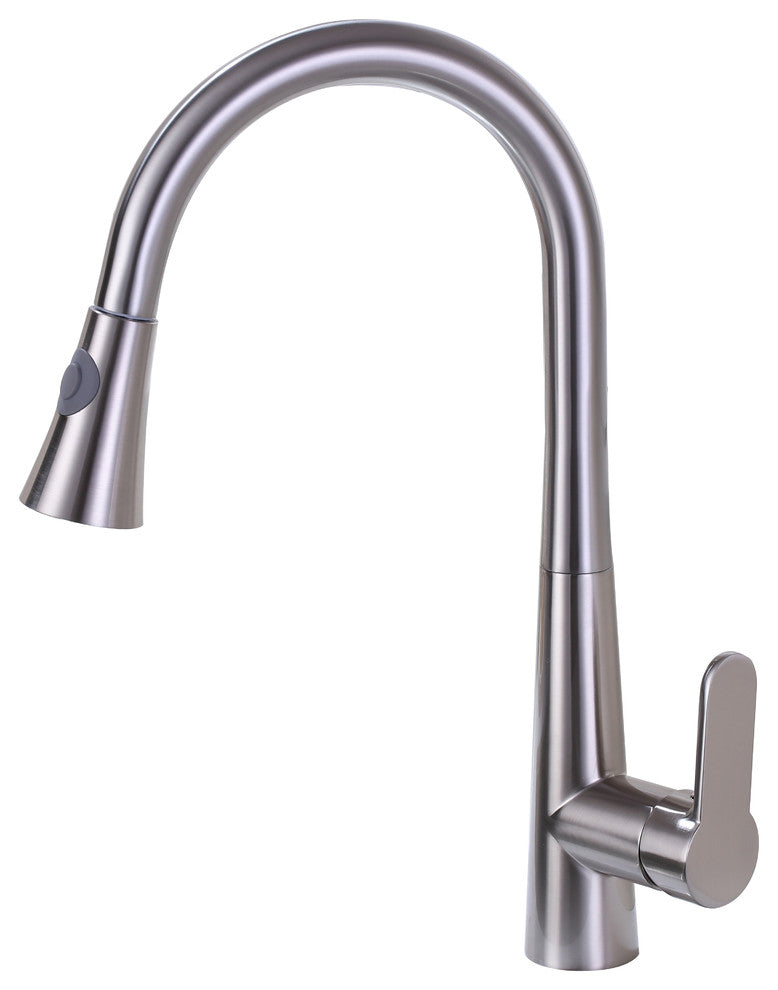 Vanity Art Pull Out Kitchen Faucet, Brushed Nickel