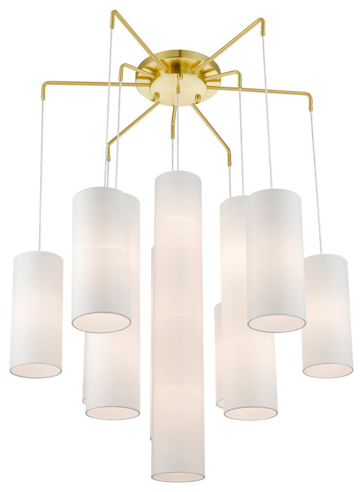 Strathmore 15 Light Satin Brass Foyer Chandelier