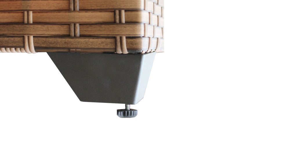 Laguna Chaise Set of 2 Outdoor Wicker Patio Furniture With Side Table
