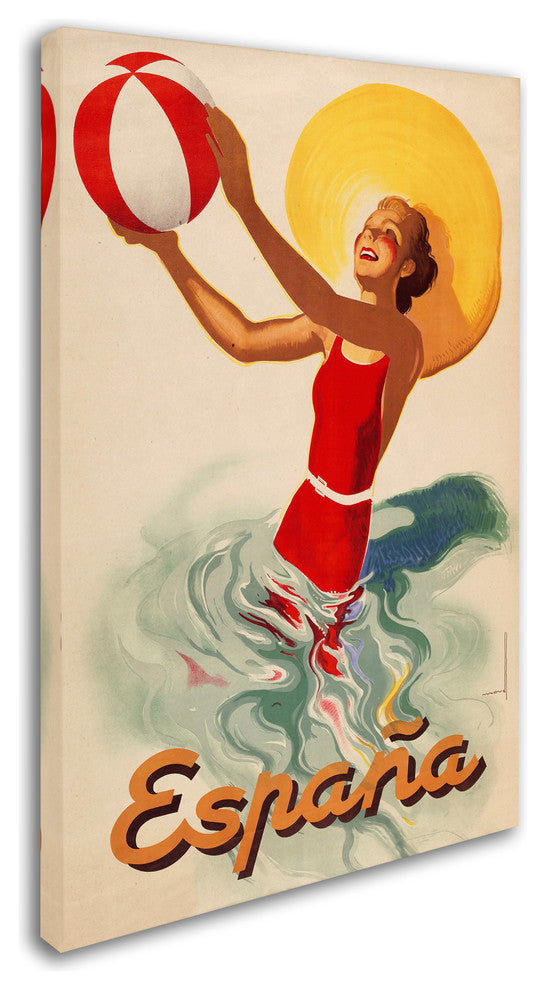 Vintage Apple Collection 'Spain' Canvas Art, 22x32