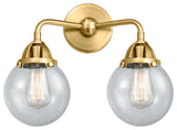 Beacon Bath Vanity Light, Satin Gold, Seedy, Seedy