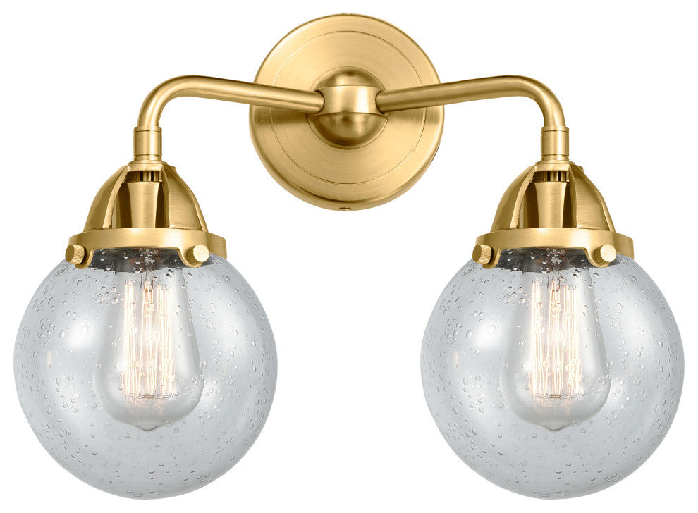 Beacon Bath Vanity Light, Satin Gold, Seedy, Seedy