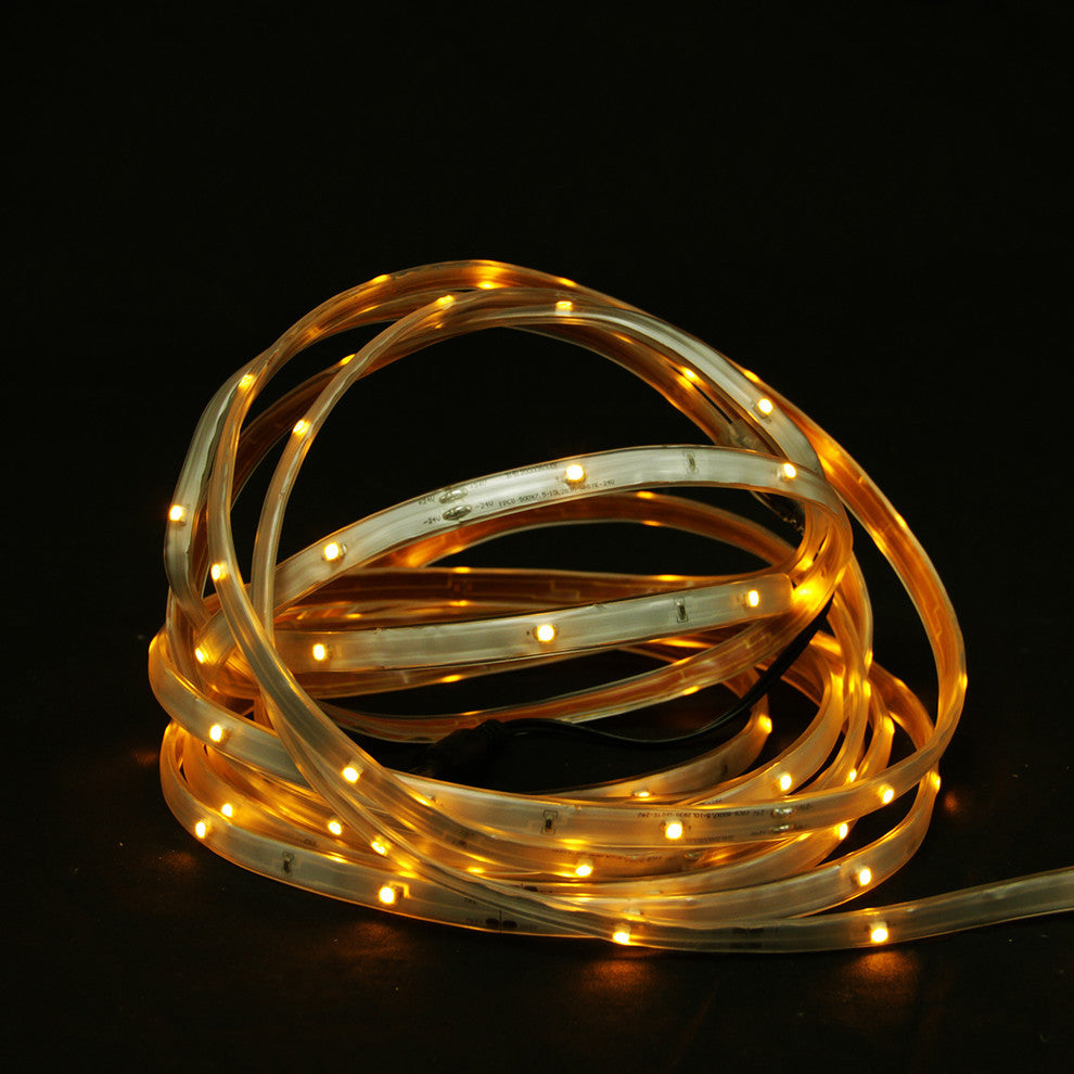 18' LED Indoor/Outdoor Christmas Linear Tape Lighting, Amber and White