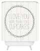 Allyson Johnson I Love You More Than Cupcakes Shower Curtain