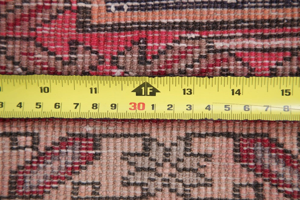 Consigned, Vintage Persian Hand Made Oriental Runner Rug, Black, 10'5"X4'1"