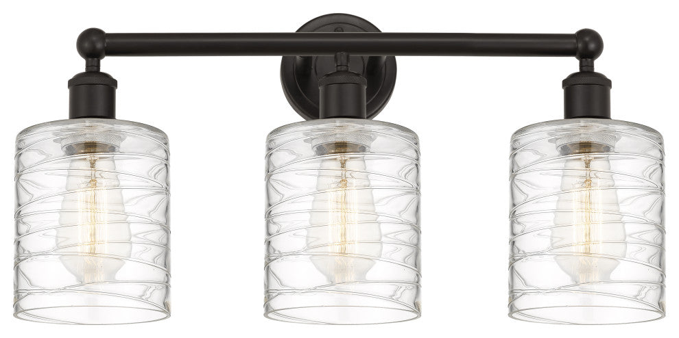 Innovations 616-3W-OB-G1113 3 Light Bath Vanity Light, Oil Rubbed Bronze