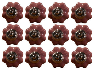 Knob-It Knobs, Set of 12, Burnt Orange