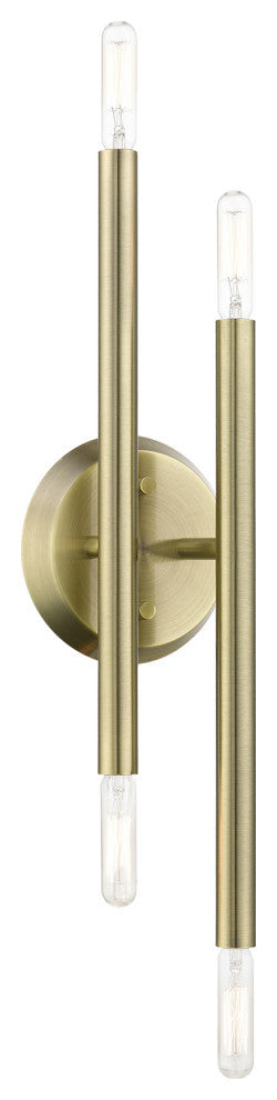 Soho 4 Light Antique Brass ADA Sconce