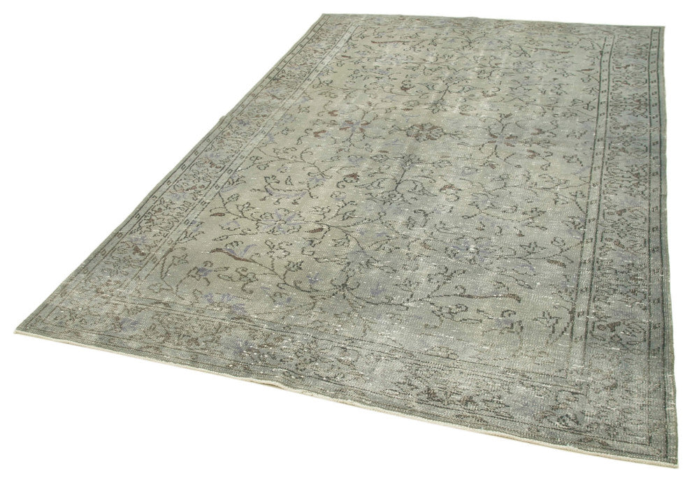 Rug N Carpet - Handmade Anatolian 6' 0" x 9' 1" Distressed Overdyed Area Rug