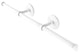 Prestige Skyline Wall Mounted Horizontal Guest Towel Holder, Matte White