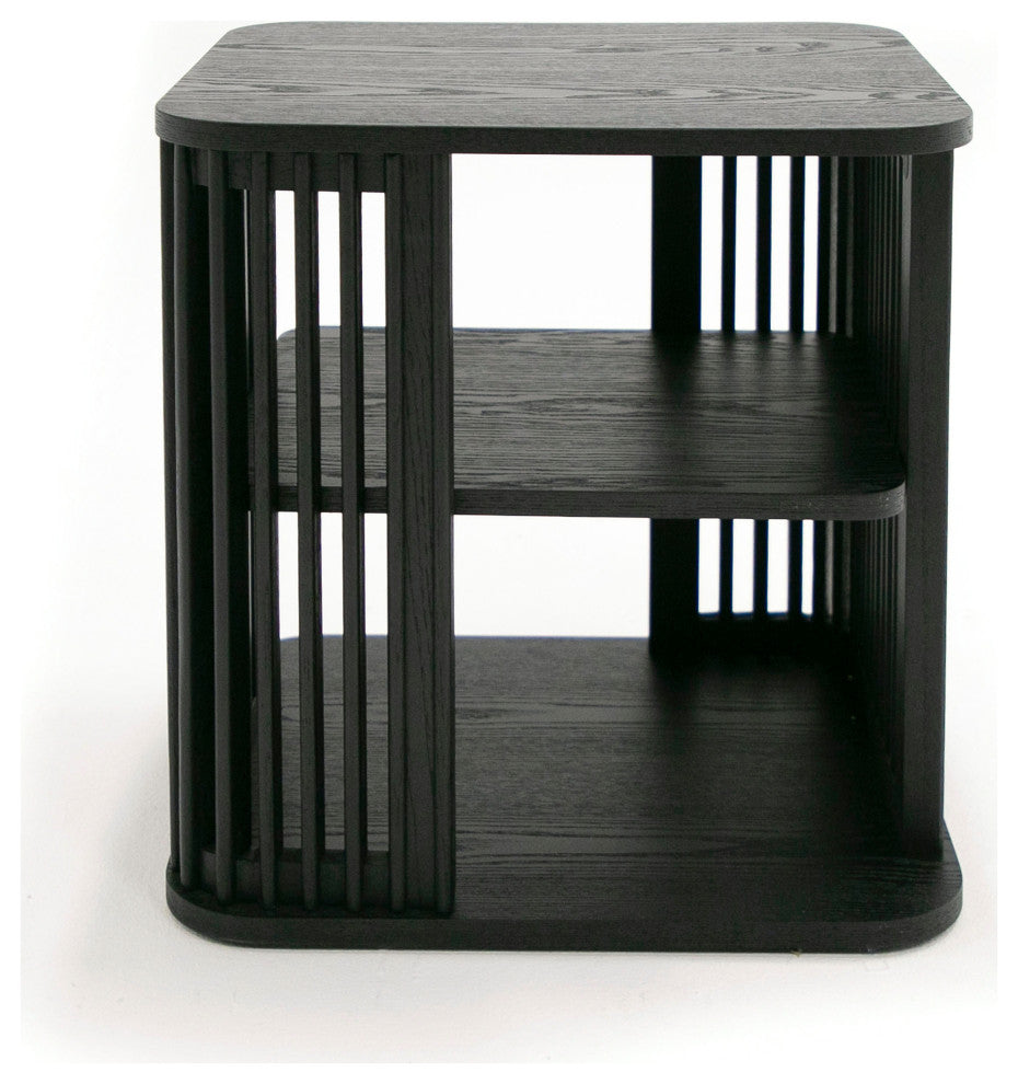 Modrest Thayne Modern Mid Century Black Oak End Table