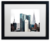 Philippe Hugonnard 'New York Architecture', Black Frame, White Matte, 16"x20"