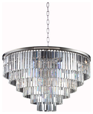 Sydney Collection Pendent Lamp, Clear, Polished Nickel
