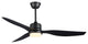 52'' 3 - Blade LED Propeller Ceiling Fan with Remote Control and Light Kit, Matt