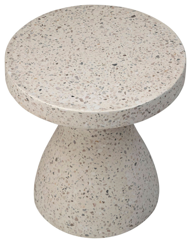 Felix 16" Diameter Terrazzo Side Table