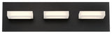 Olson 3 Light LED Bath Bar Black