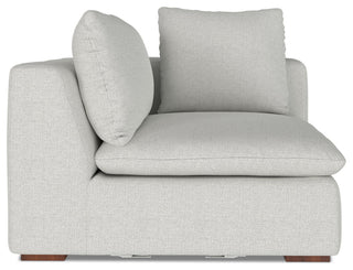 Jasmine Right-Arm Sofa Module in Performance Fabric, Cloud Gray