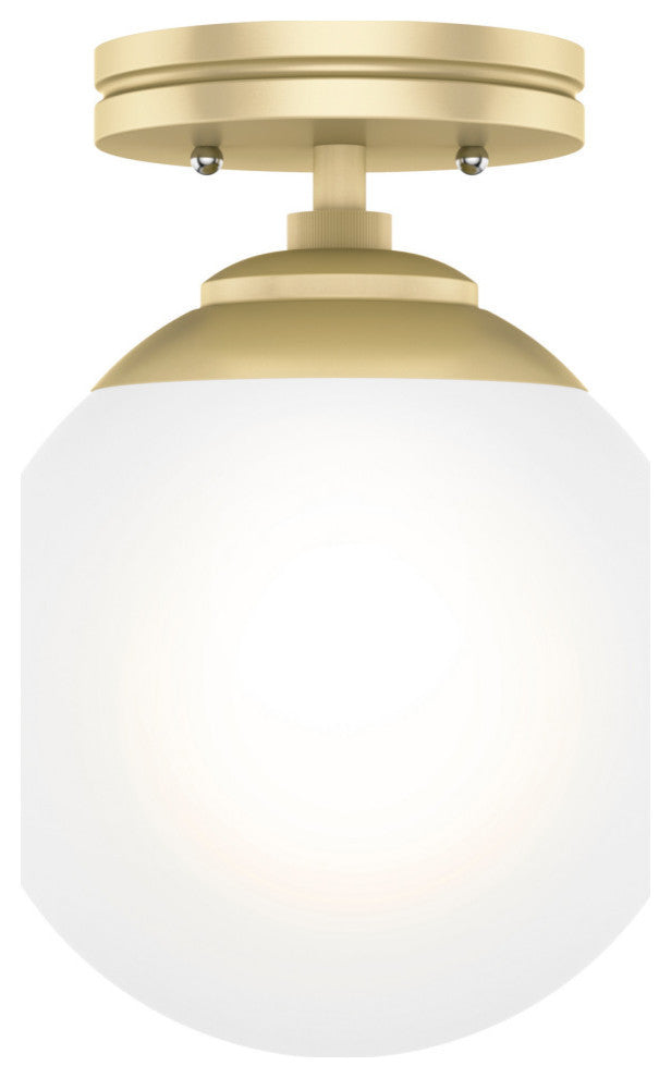 Hunter Hepburn Collection 1-Light Sputnik Flush Mount, Painted Modern Brass