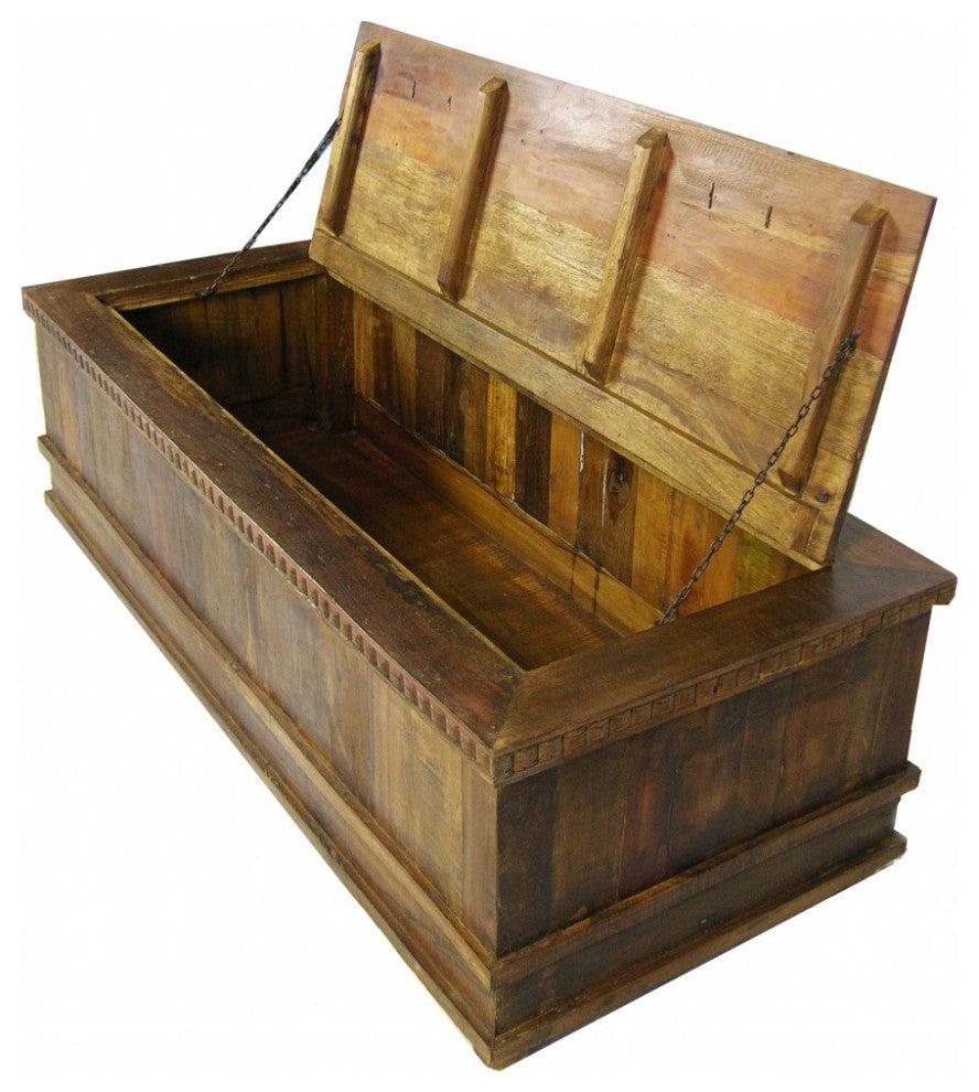 Rectangular Trunk Traditional Coffee Table
